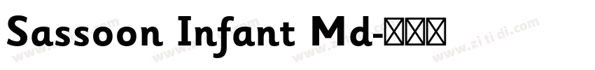 Sassoon Infant Md字体转换